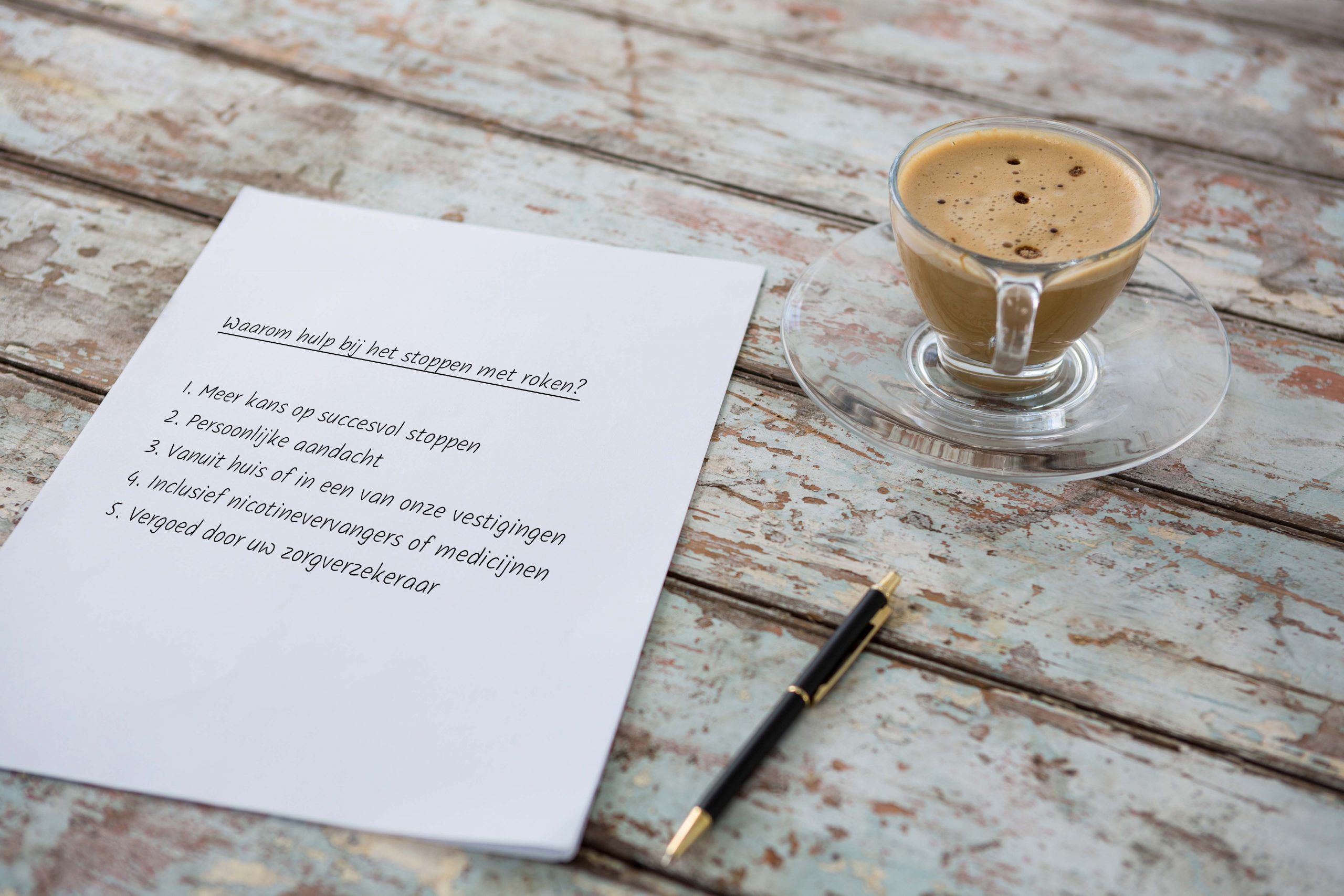 hulp bij stoppen met roken