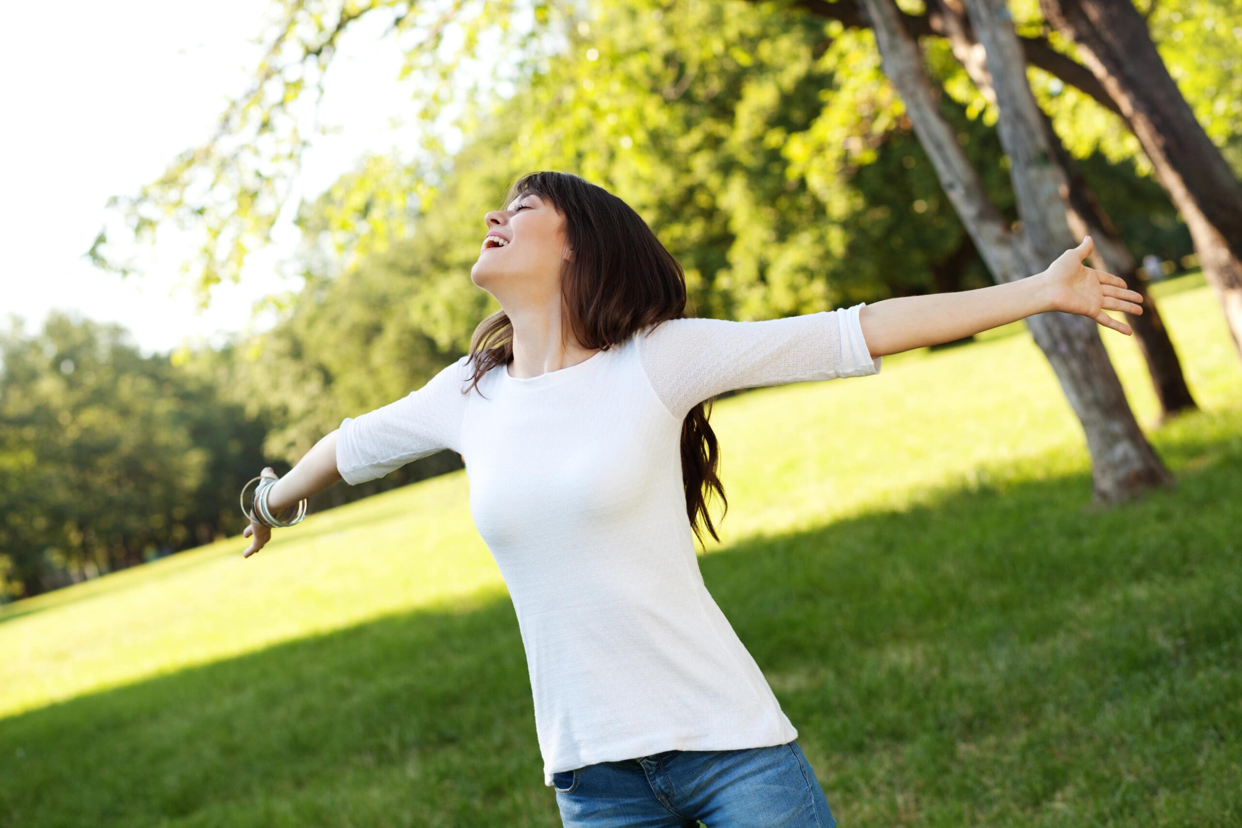 Vrouw stoppen roken zomer
